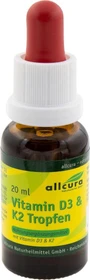 allcura Vitamin D3-K2 Tropfen, 20ml
