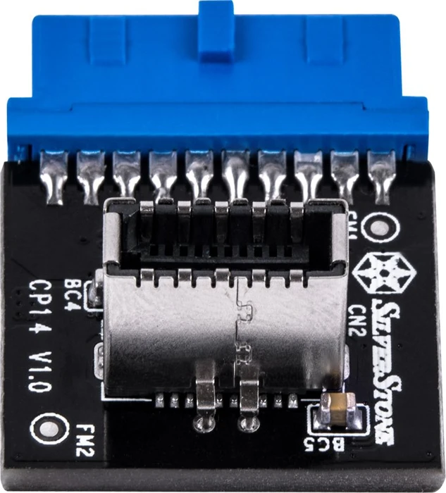 SilverStone USB 3.0 19-Pin auf USB 3.1 20-Pin Key-A Pfostenstecker intern