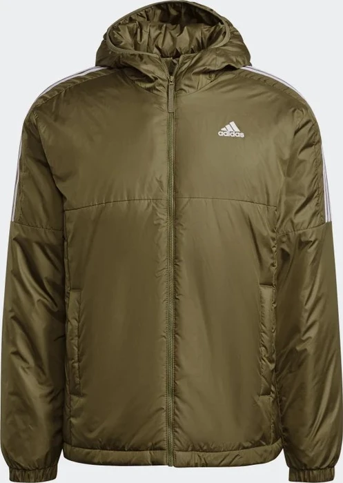 adidas Essentials Insulated Hooded Jacke focus olive (Herren)