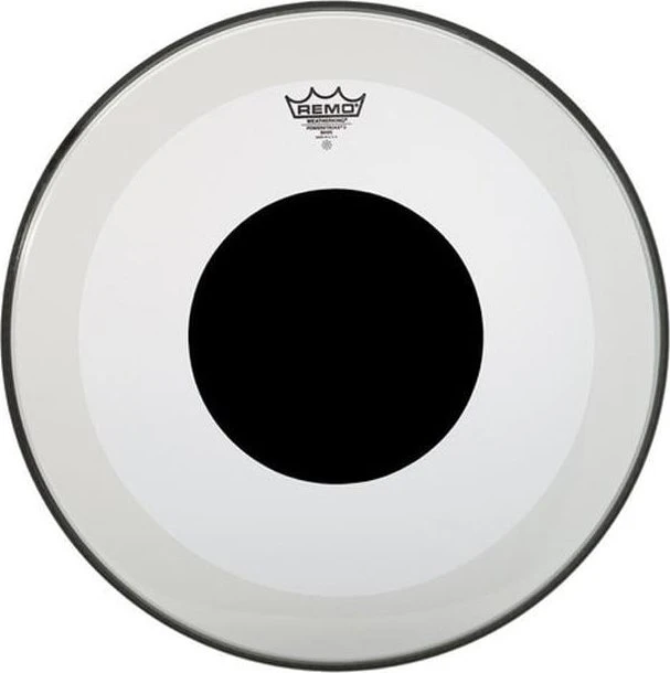 Remo Powerstroke P3 Clear Top Black Dot Bass 20"