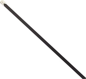 DeLOCK Edelstahl Kabelbinder, 7.9mm, 300mm, schwarz, 10 Stück