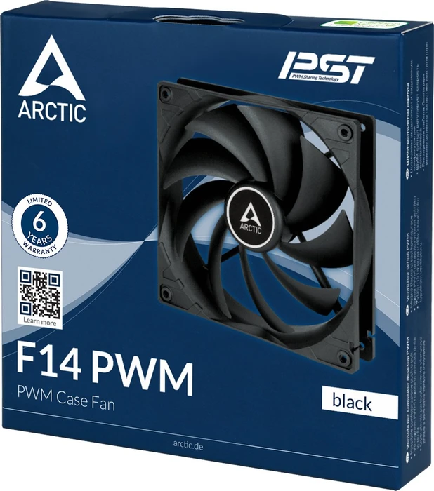ARCTIC F14 PWM schwarz, 140mm
