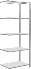 Schulte Lagertechnik Multiplus 150 Anbauregal 75x200x50cm lichtgrau