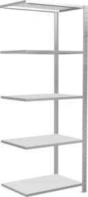 Schulte Lagertechnik Multiplus 150 Anbauregal 75x200x50cm lichtgrau