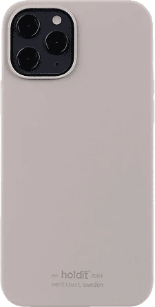 Holdit Silicone Case für Apple iPhone 12/12 Pro taupe