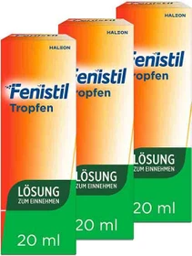 GlaxoSmithKline Fenistil Tropfen Lösung zum Einnehmen, 60ml (3x 20ml)