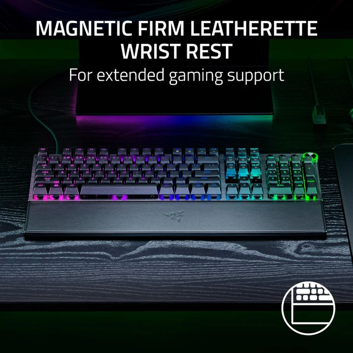 Razer Huntsman V3 Pro 8KHz, schwarz, LEDs RGB, Razer Analog Optical Switch Gen-2, USB, US