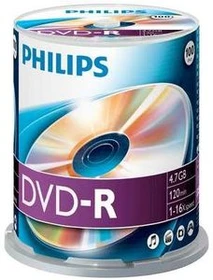 Philips DVD-R 4.7GB, 100er Pack