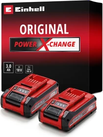 Einhell Power X-Change Plus Werkzeug-Akku 18V, 3.0Ah, Li-Ionen, 2 Akkus [6.0Ah] [108Wh]