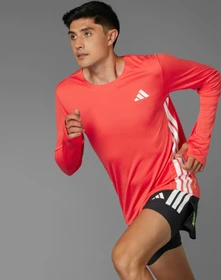 adidas Adizero Running Laufshirt langarm semi lucid red (Herren)