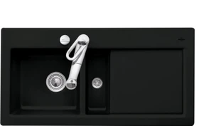 Villeroy & Boch Subway 60 Einbau Becken links mit Ablauffernbedienung ebony
