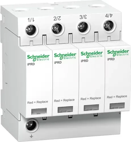 Schneider Electric Überspannungsabl. iPRD40r, Typ 2, Steckbare Schutzmodule, 4P, Imax 40kA