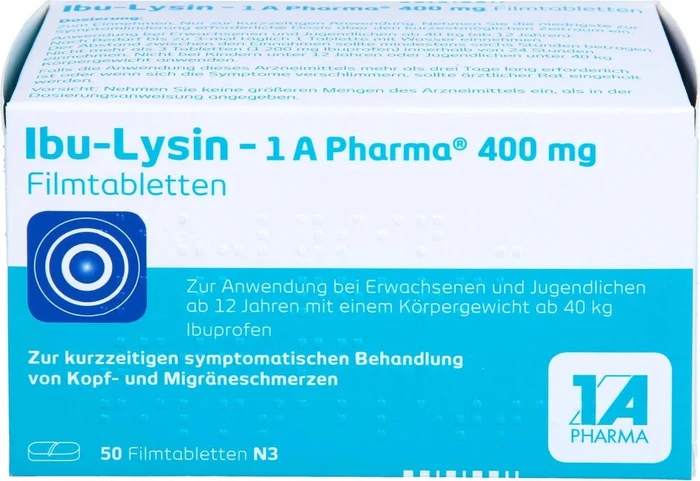 1A Pharma Ibu-Lysin 400mg Filmtabletten