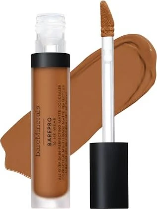 bareMinerals BarePro 16H Skin-Perfecting Matte Concealer medium deep 450 warm LSF25, 8ml