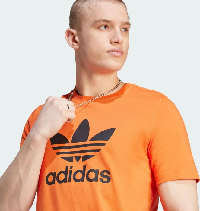 adidas Adicolor Classics Trefoil T-Shirt kurzarm semi impact orange/black (Herren)