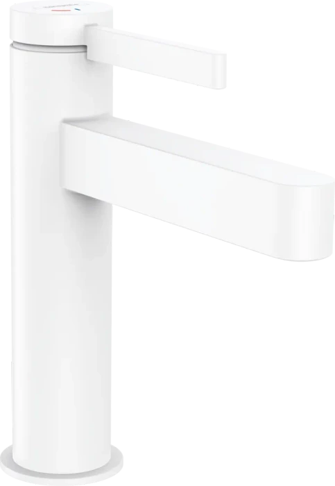Hansgrohe Finoris Einhebel-Waschtischarmatur 110 CoolStart mit Push-Open Ablaufgarnitur mattweiß