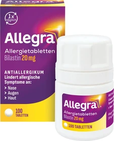 Allegra 20mg Allergietabletten Dose, 100 Stück