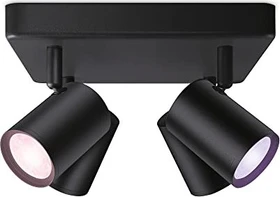 WiZ Imageo GU10 RGB Spot 4-flammig schwarz