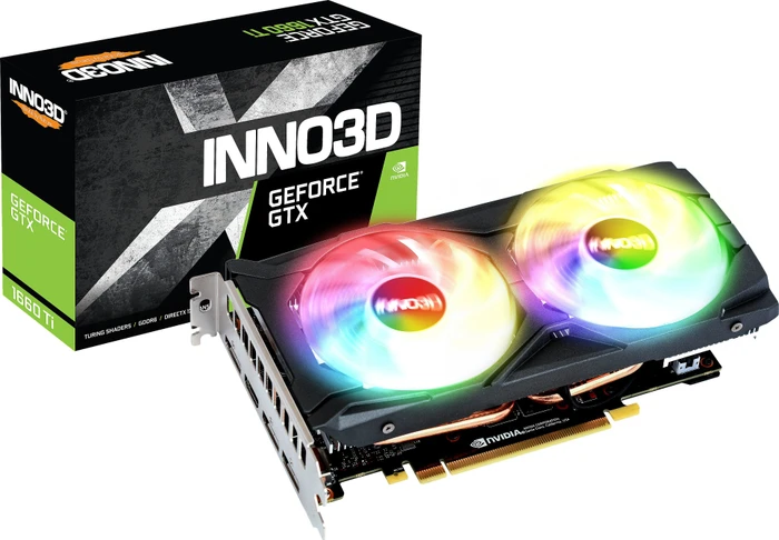 INNO3D GeForce GTX 1660 Ti Twin X2 OC RGB, 6GB GDDR6, HDMI, 3x DP
