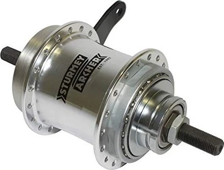 Sturmey Archer S2C 2-Gang 36-Loch Getriebenabe silber