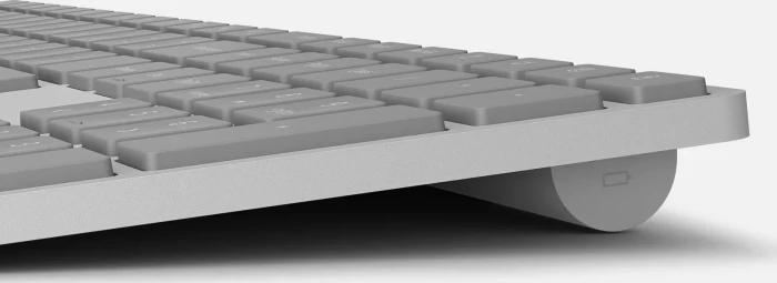 Microsoft Surface Keyboard 2nd Edition, silber/grau, mit Copilot-Taste, Bluetooth, DE