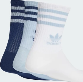 adidas Mid Cut Crew Socken wonder blue/night indigo/white, 3 Paare