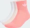 adidas Mid-Cut Crew Socken acid red/white/sandy pink, 3 Paare Vorschaubild