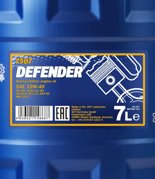 Mannol Defender 10W-40 7l