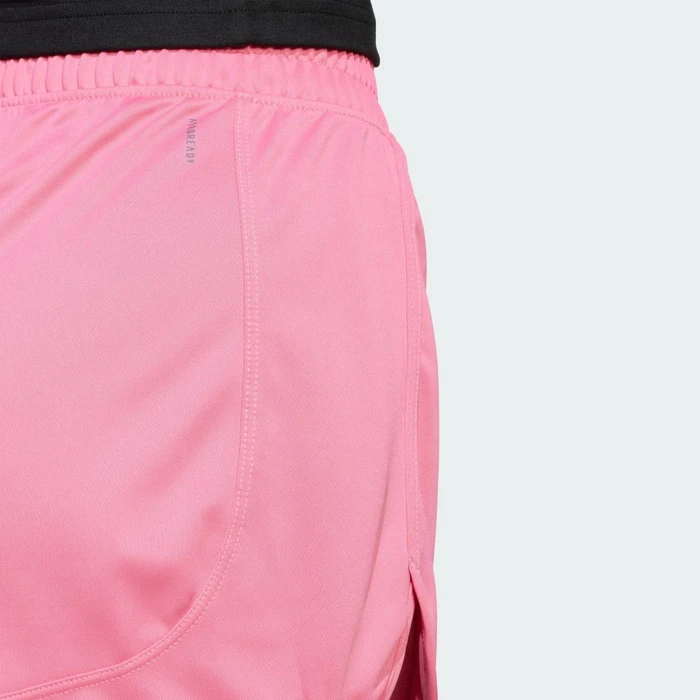 adidas Pacer Essentials Knit High-Rise Shorts pink fusion/white (Damen)