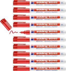 edding 8040 Wäschemarker rot, 10er-Pack