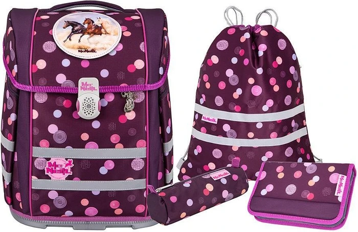 McNeill Perfecto Ruby Schultaschen-Set, 5-tlg.