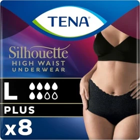 Tena Silhouette Noir Pants Plus Schutzhose Größe L, 8 Stück