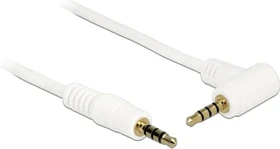 DeLOCK 3.5mm 4-Pin Klinke gerade/gewinkelt weiß 0.5m