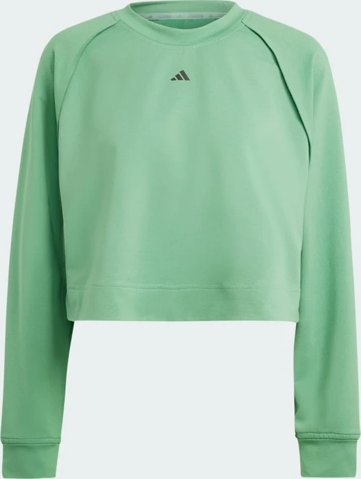 adidas Power Hidden Racerback Overlay Sweatshirt preloved green/black (Damen)