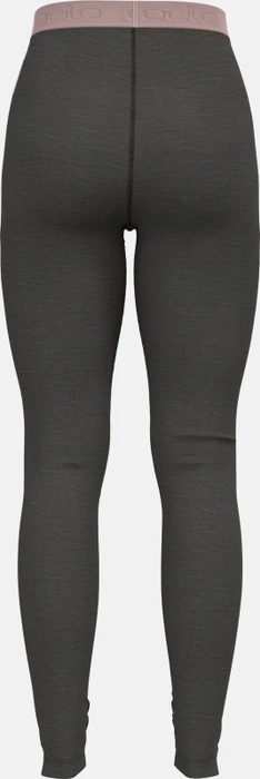 Odlo Natural Performance Wool 150 Base Layer Hose lang dark grey melange/pale mauve (Damen)
