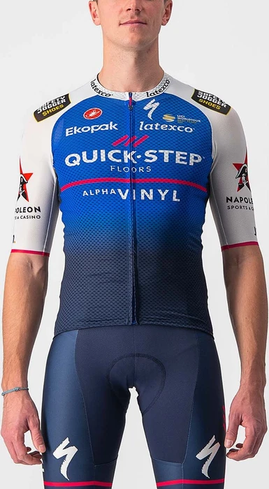 Castelli Climber's 3.1 Trikot kurzarm belgian blue/white (Herren)