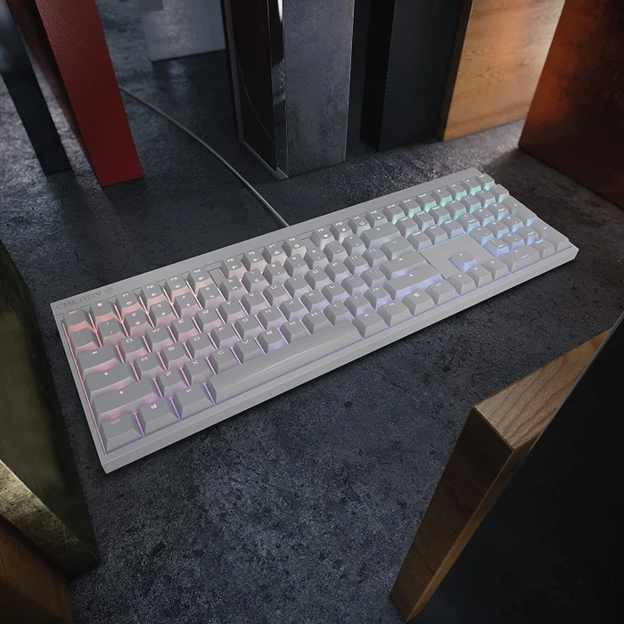 Cherry MX 2.0 S, weiß, LEDs RGB, MX RGB BLUE, USB, EU