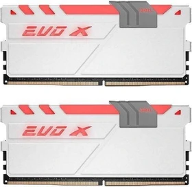 GeIL EVO X AMD Edition weiß/grau UDIMM 16GB Kit, DDR4-2400, CL16-16-16-36