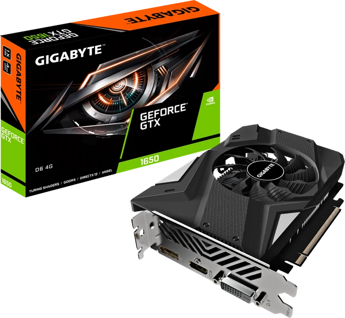 GIGABYTE GeForce GTX 1650 D6 4G (Rev. 3.0), 4GB GDDR6, DVI, HDMI, DP