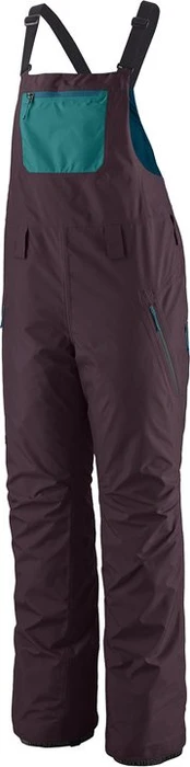 Patagonia Powder Town Bibs Snowboardhose lang obsidian plum (Damen)