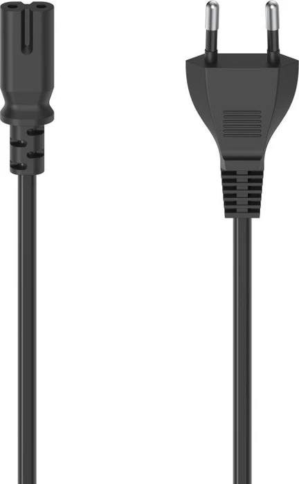 Hama Euro-Netzkabel, 1.5m schwarz