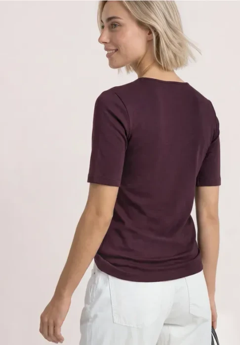 Street One Basic Palmira T-Shirt kurzarm rustic rouge (Damen)