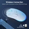 Onikuma CW917 Wireless Gaming Mouse weiß, USB Vorschaubild