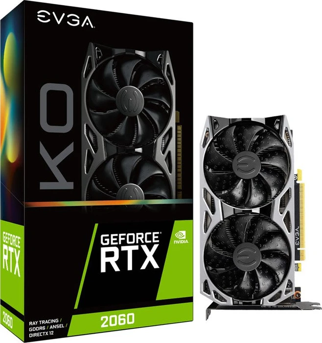 EVGA GeForce RTX 2060 KO Gaming, 6GB GDDR6, DVI, HDMI, DP