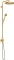 Hansgrohe Axor One Showerpipe mit Thermostat und Kopfbrause 280 1jet Unterputz brushed gold optic Vorschaubild