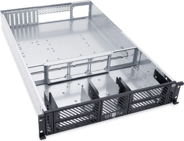 Alphacool ES 2U, grau/schwarz, 2HE, ATX