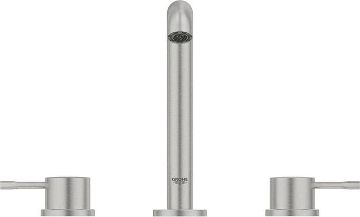 Grohe Essence 3-Loch Waschbeckenarmatur 1/2" M-Size mit Ablauffernbedienung supersteel
