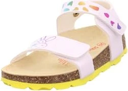 Superfit Fussbettpantoffel Sandale weiß/mehrfarbig (Junior)