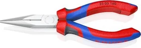 Knipex Flachrundzange mit Schneide, 16cm