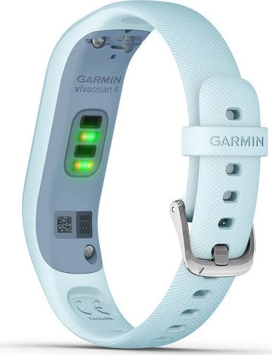Garmin vivosmart 4 S/M Aktivitäts-Tracker silver/azure blue